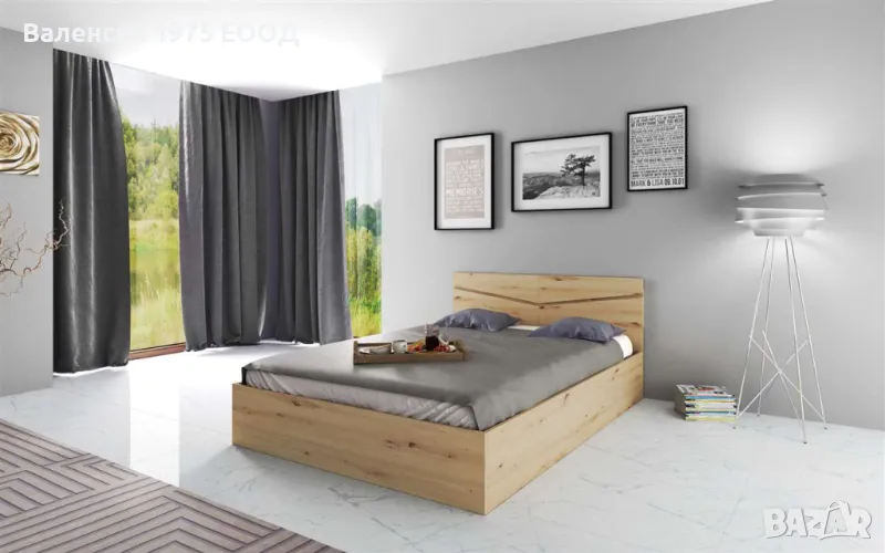 Спалня Сити 2010 дъб артисан или комбинация мока/ лате, снимка 1