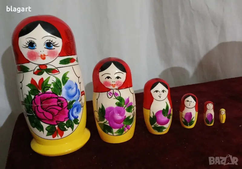 кукла,матрьошка 6-ца-Русия, снимка 1