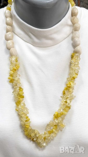 разпродажба РЕТРО ОГЪРЛИЦА ЕСТЕСТВЕНИ КАМЪНИ РЪЧНА ИЗРАБОТКА НАМАЛЕНИЕ , снимка 1