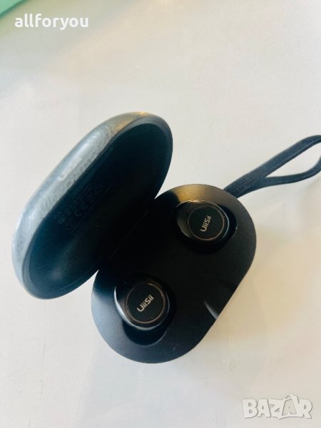 Блутут слушалки Bluetooth Stereo Headset UiiSii TW60 , Черни, снимка 1