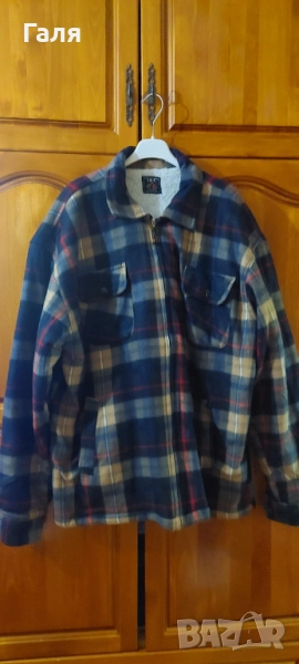 Мъжко яке тип риза с каракул, размер ХЛ, снимка 1