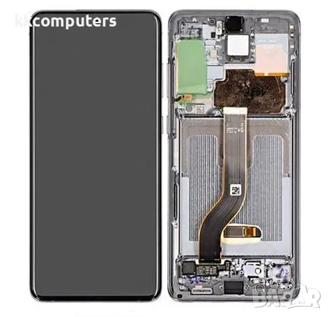 LCD Дисплей за Samsung SM-G985F / G986F S20 Plus 4G/5G 2020 / GH82-22145E + Тъч скрийн + рамка / Гра, снимка 1