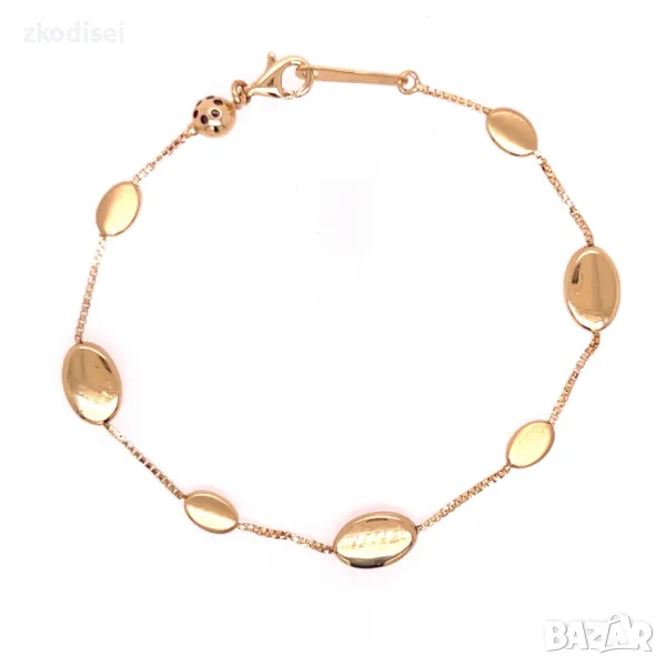 Златна дамска гривна 2,91гр. 17,5см.14кр. проба:585 модел:29345-6, снимка 1