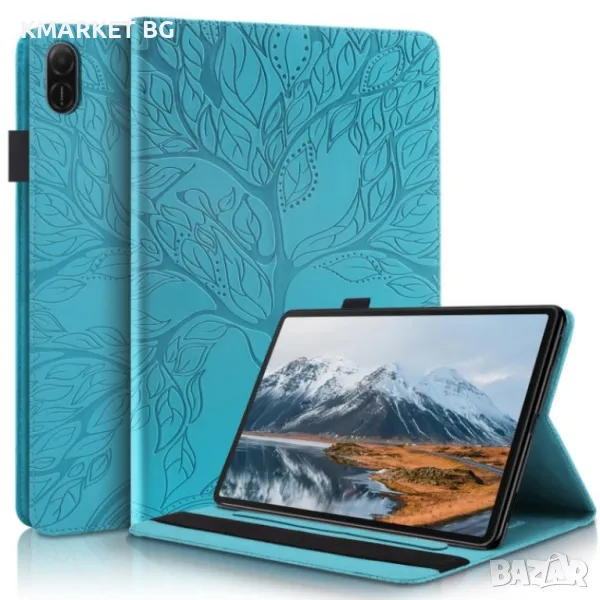 Honor Pad X8a Tree Life Series/ Wallet Кожен Калъф и Протектор, снимка 1