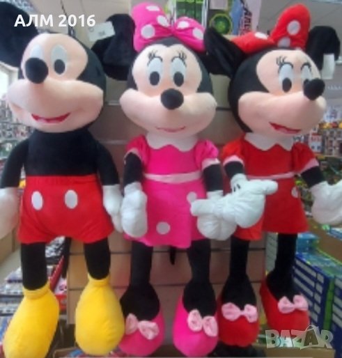 Плюшена играчка Мини Маус и Мики Маус ,Minnie and Mickey Mouse 115 cм., снимка 1