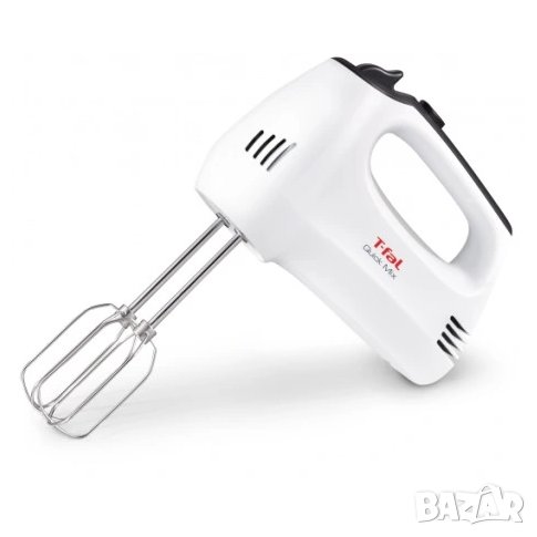 Ръчен миксер Tefal QUICK MIX HT310138, Турбо функция, 300W, 5 скорости, Бял, снимка 1