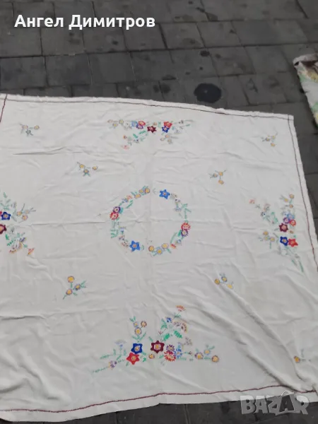 Голяма покривка бродерия , снимка 1