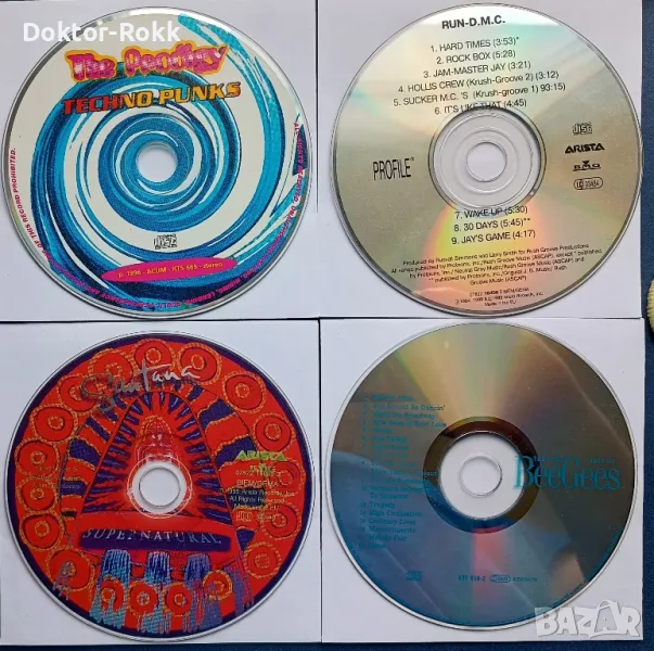 bee gees, santana, prodigy, run dmc - CD x 5 lv., снимка 1