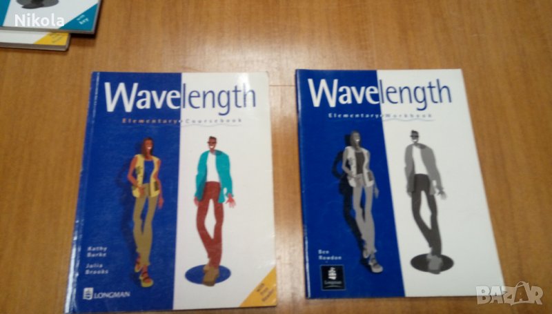 Wavelength Elementary Course - Учебник и тетрадка по английски език, снимка 1
