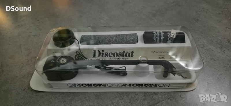 Canton Discostat Hi-End – антистатична четка и комплект за поддръжка на плочи (нов, колекционерски), снимка 1