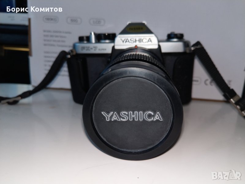 Продавам фотоапарат YASHICA FX-7 35-милиметров филмов фотоапарат с ML Zoom 42-75mm обектив и каишка, снимка 1