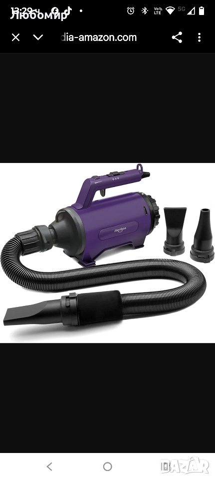 Сушилня за кучета с висока скорост, професионален сешоар/духалка за кучета/домашни любимци , снимка 1