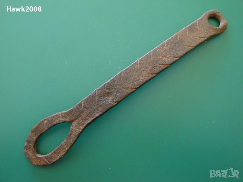 Старинно ковано резе брава мандало сюрме за старинна порта, снимка 1