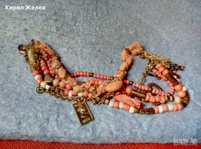 ШИКОЗНА ЗЛАТИСТА РЕТРО АР ДЕКО СТИЛ МЪНИСТЕНА ГРИВНА 47394, снимка 1