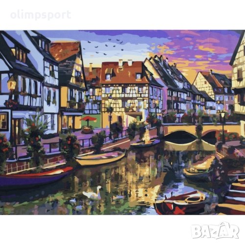 Комплект за рисуване по номера с платно 50х40 см, Модел 56 (27014656) , снимка 1