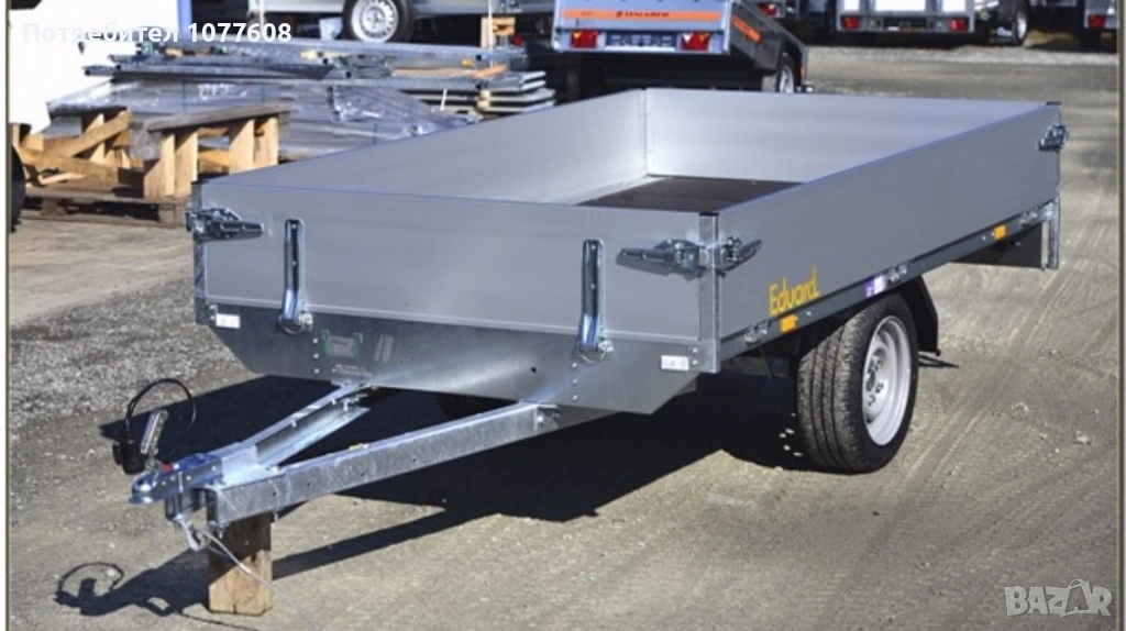 Туристическо ремарке Eduard с общо допустима максимална маса до 750кг , снимка 1