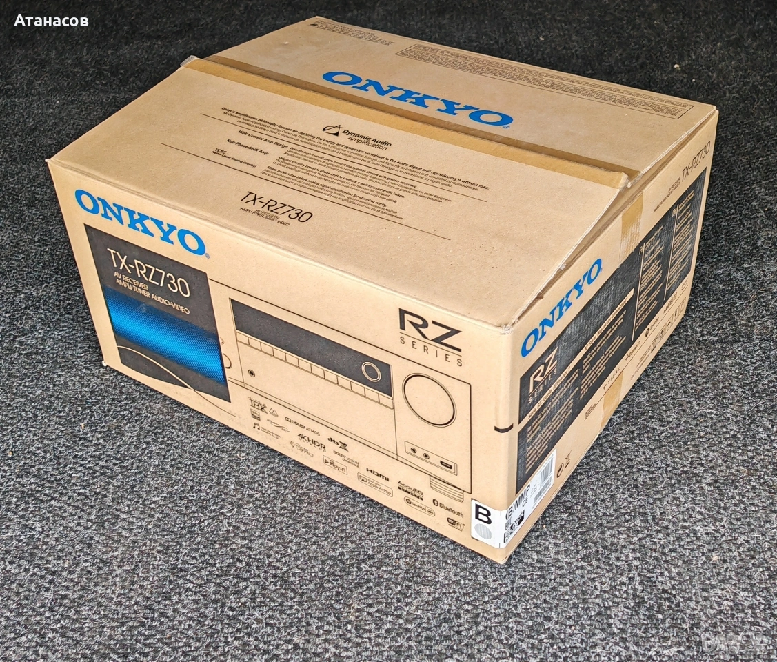 Onkyo TX RZ 730 Dolby Atmos Bluetooth Wi-Fi HDMI USB Network 8K ресийвър усилвател , снимка 1