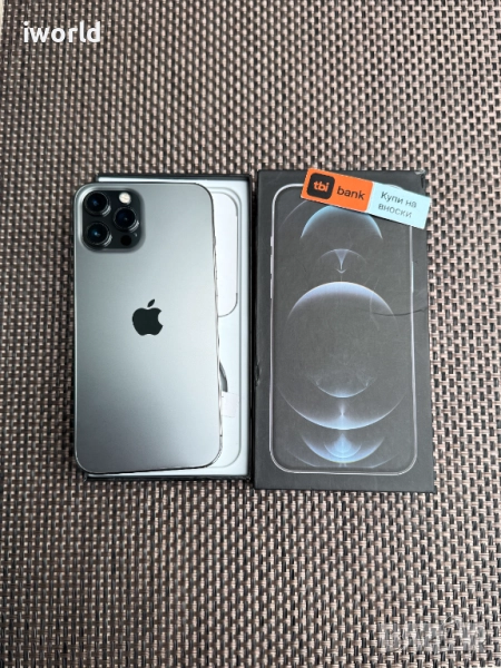  iPhone 12   Лизинг от 22лв/м ❗️ Graphite черен, снимка 1