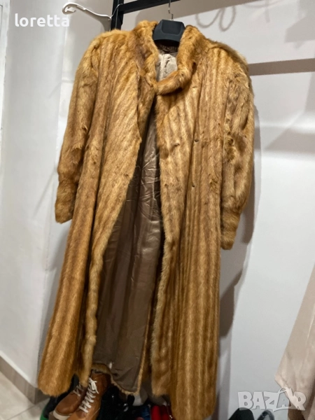 Дълго палто с косъм от норка , снимка 1