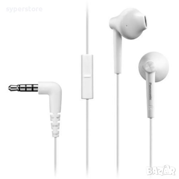 Слушалки с микрофон тапи Panasonic RP-TCM55E-W - Comfor Fit бели, снимка 1