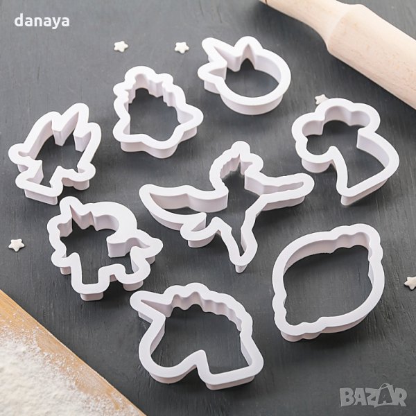 2476 Резци за тесто формички за сладки Еднорог, снимка 1