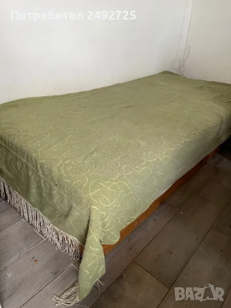 Легло единично с ракла масив дърво, снимка 1