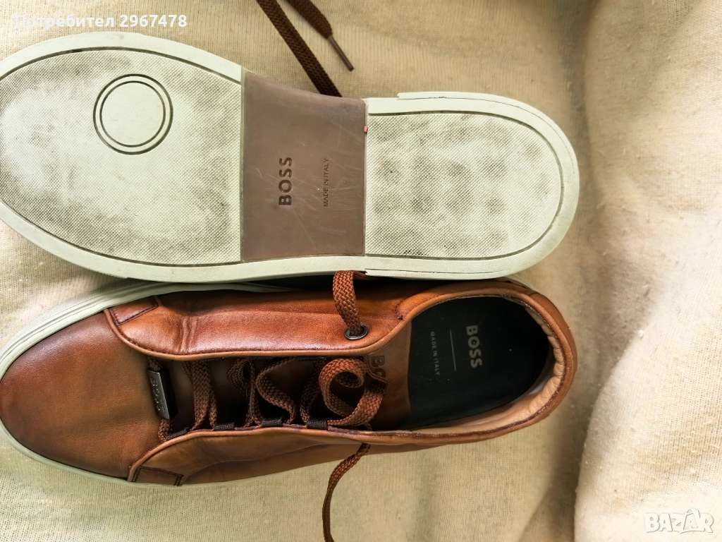 Спортни обувки "BOSS" оригинални, кожени, снимка 1