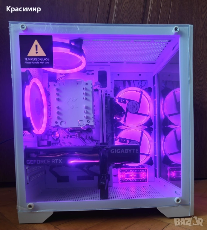 Геймърски компютър Ryzen 5500, GeForce RTX 3060ti,32gb ddr4,1tb ssd, снимка 1