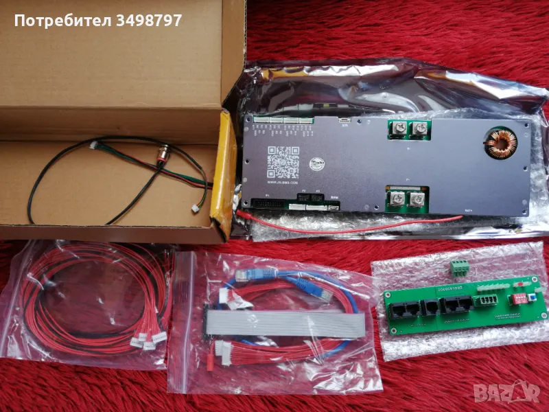 JK BMS JK-PB2A16S15P - 150А ток и 2А активен баланс LiFePo4 клетки, снимка 1