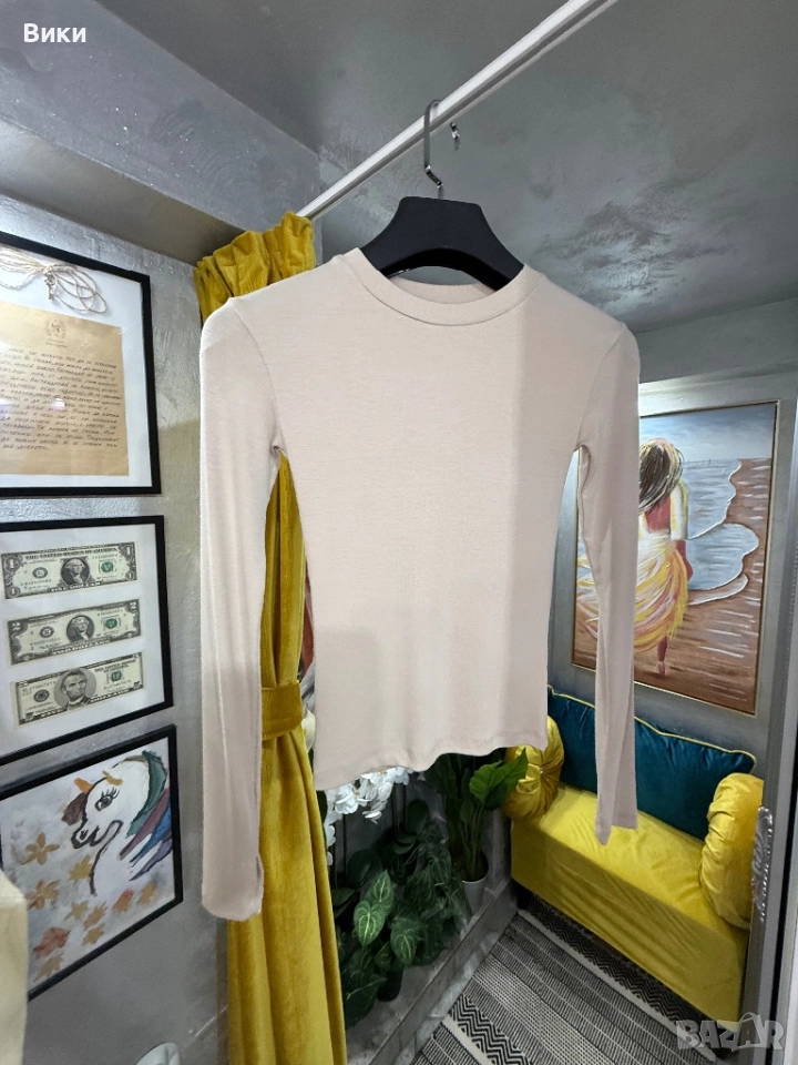 Блуза в телесен цвят, налична в S, M u L, снимка 1