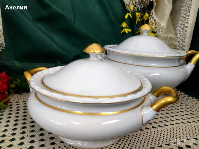 Бели- прекрасни, нови! Стил от 1934 год.! , снимка 1