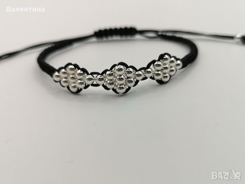 Дамска сребърна гривна, снимка 1