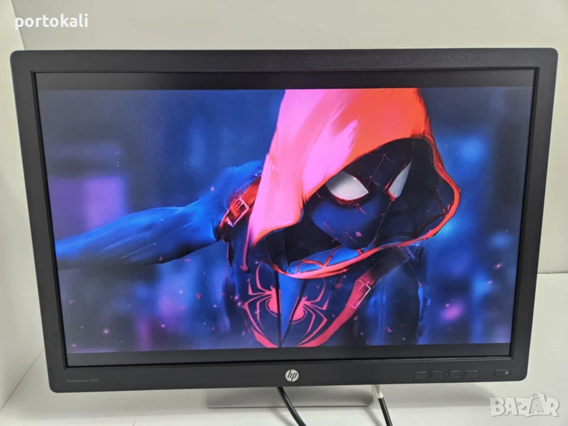 +Гаранция! HDMI IPS Монитор HP EliteDisplay E242 24" инча + кабел, снимка 1