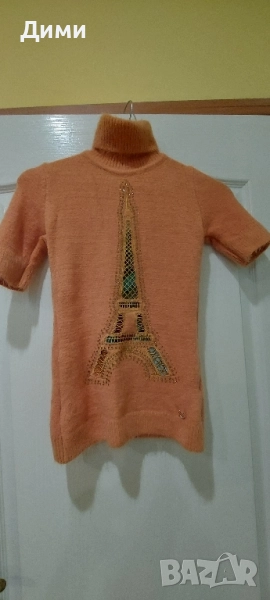 Жълто поло от кашмир, снимка 1