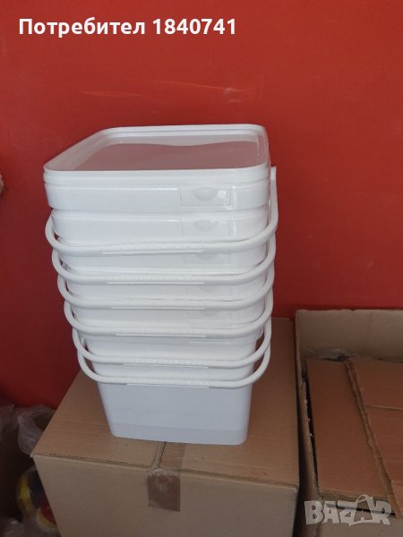 Кофи за 8 кг.сирене бели и прозрачни 10 литра , снимка 1