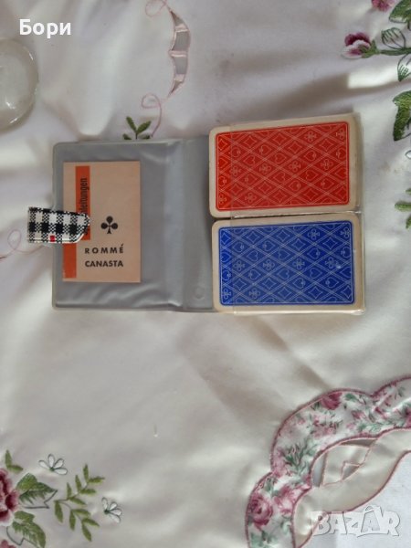 Немски карти две тестета в калъф, снимка 1