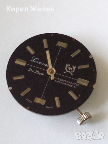 Механизъм с циферблат от стар ръчен часовник 51401, снимка 2 - Мъжки - 52253659