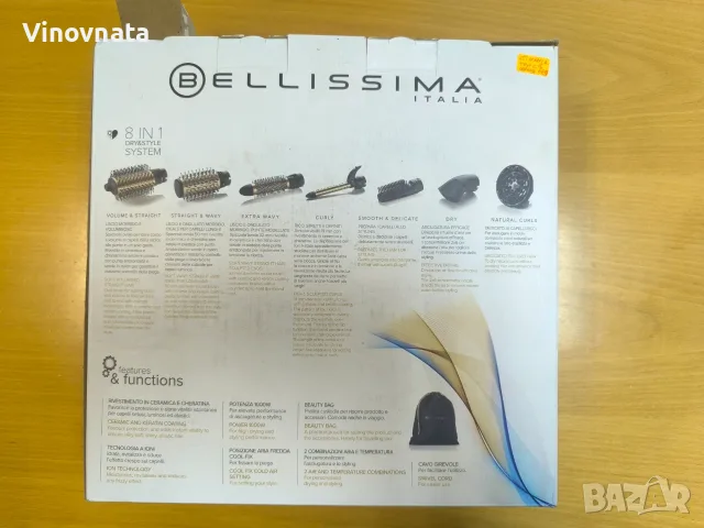 Електрическа четка с горещ въздух Imetec Bellissima R9101 6в1