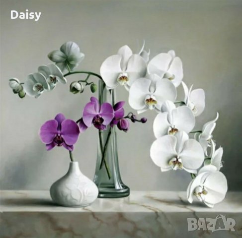 Диамантен гоблен Букет от цветя, снимка 3 - Гоблени - 29021928