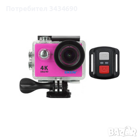 Екшън камера EKEN H9R 4K с WIFI водоустойчива 30 метра 170 градуса / SPK029 /, снимка 10 - Камери - 44512937