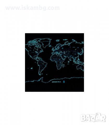 СКРЕЧ КАРТА НА СВЕТА TRAVEL LIFE, СВЕТЕЩА В ТЪМНОТО - код 1503, снимка 5 - Подаръци за рожден ден - 34012312