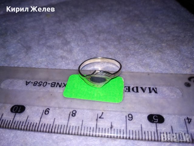 ИЗЯЩЕН АРИСТОКРАТИЧЕН СРЕБЪРЕН РЕТРО АРТ ЕМАЙЛИРАН ПРЪСТЕН ВИСОКА ПРОБА СРЕБРО МАЙСТОРСКО БИЖУ 36453, снимка 7 - Антикварни и старинни предмети - 39666381