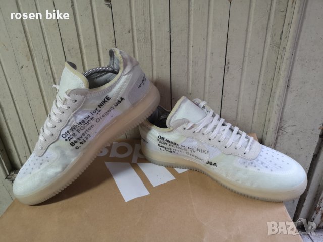  ''Nike Air Force 1 Low x OFF WHITE''оригинални маратонки 45 номер, снимка 2 - Маратонки - 36907584