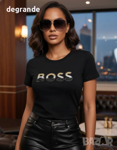 НОВ Модел Дамска Тениска Boss