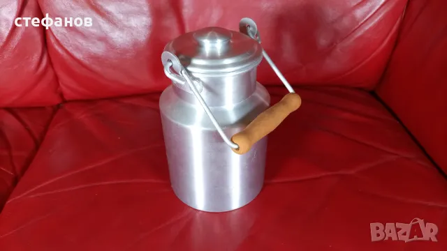 Алуминиево гюмче за мляко, течности с капак, котлонка, снимка 5 - Антикварни и старинни предмети - 49431229