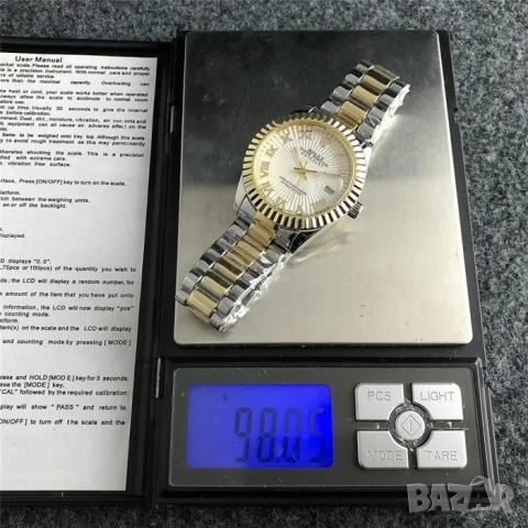 Луксозен дамски ръчен часовник Rolex datejust, стилен Ролекс, снимка 4 - Дамски - 52221473