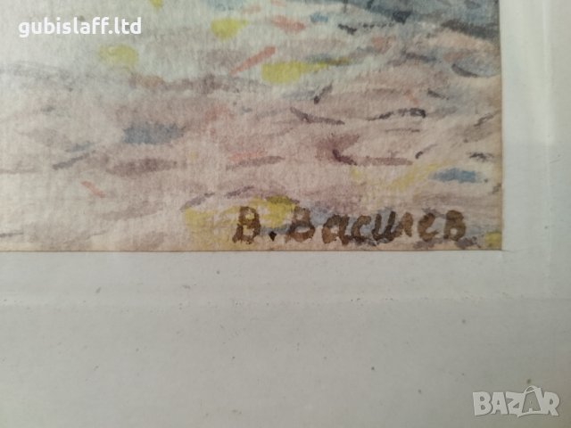 Картина "Велико Търново, ул "Гурко", худ. В. Василев, снимка 4 - Картини - 39964860