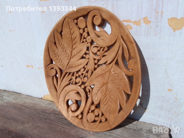Дървена чиния, снимка 5 - Декорация за дома - 44398398