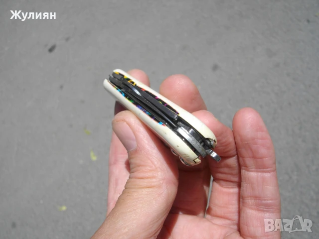 КОЛЕКЦИОНЕРСКО ДЖОБНО НОЖЧЕ WENGER DELEMONT , снимка 8 - Антикварни и старинни предмети - 50837738