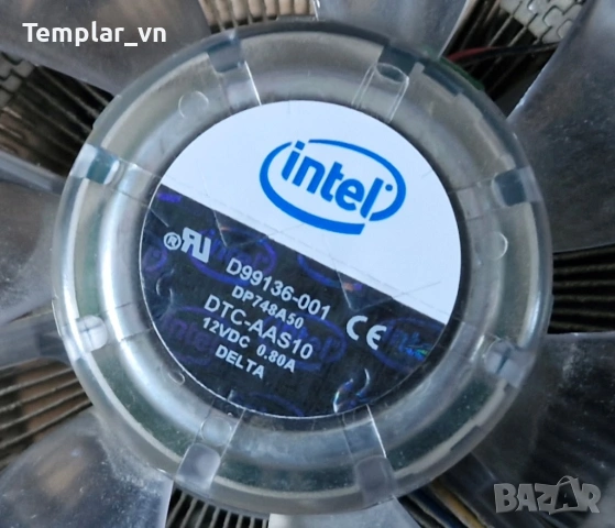 INTEL socket 775 LARGE BOX cooler, copper base, снимка 2 - Процесори - 54246050